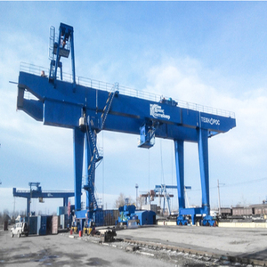 40.5t A8 akıllı otomatik kontrol insansız 6 + 1 7 + 1 RMG ray monte konteyner portal vinç - Product Image 2
