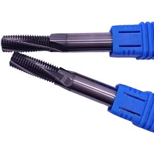 鋼切削工具用フルトゥーススレッドエンドミルカッターソリッドカーバイドインサートCNC旋盤ルータービットスレッディングフライスカッター - Product Image 5