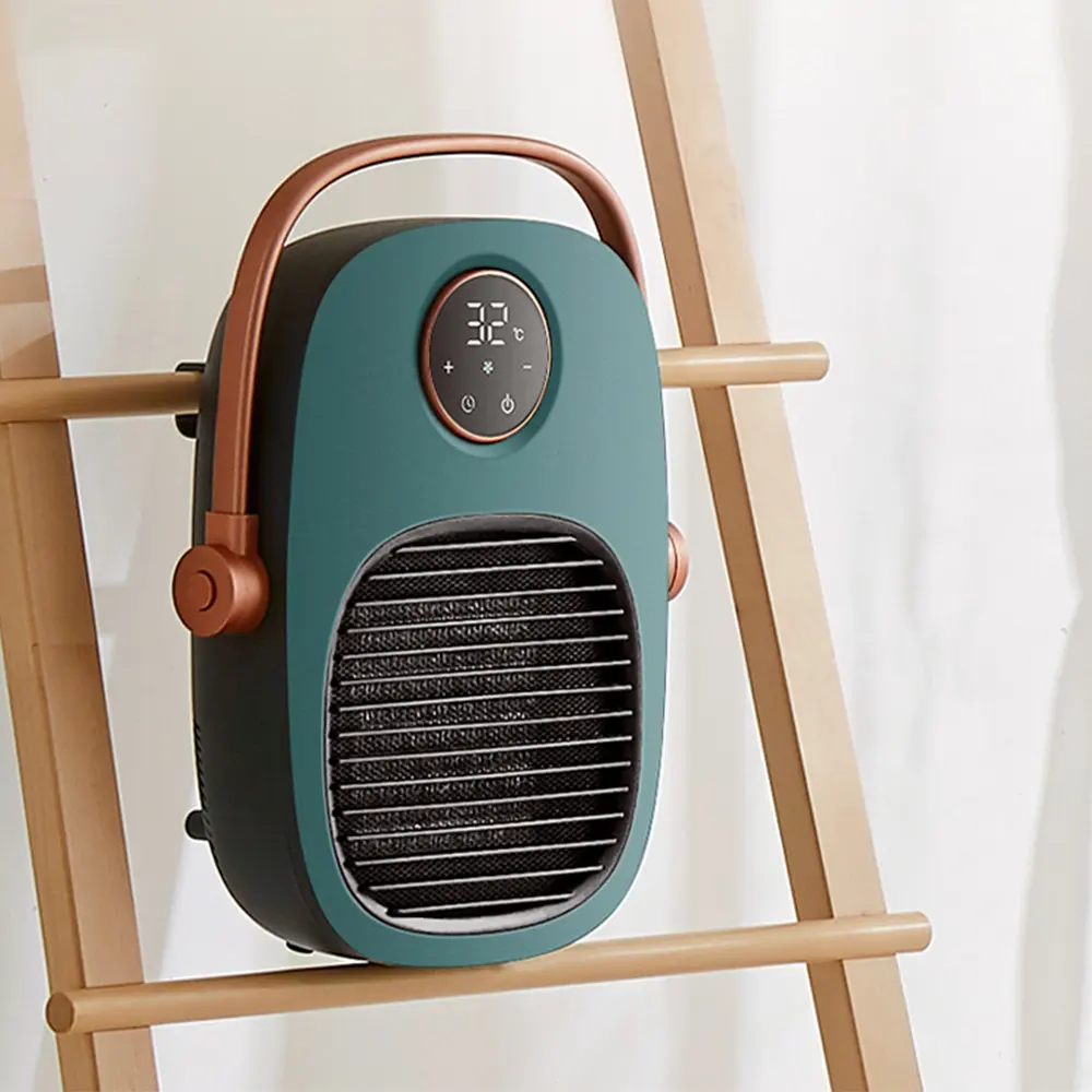 Hızlı ısıtma taşınabilir uzaktan 2KW akıllı PTC elektrikli Fan ısıtıcı calefactor electrico elektrische kachel banyo için ısıtıcılar