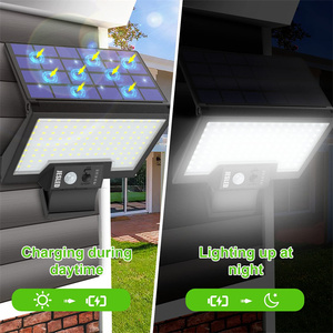 4 מצבי הפעלה Rotatable LED שמש וול אור