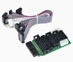 100% downloader emulatore Debugger originale supporta schede di sviluppo STM32/STM8 scheda adattatore 7 cavi - Product Image 6