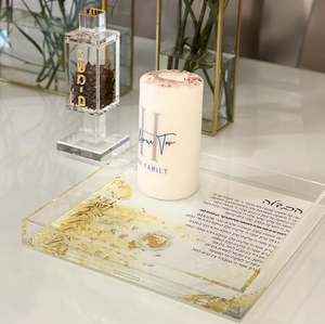Cổ điển <span class=keywords><strong>Acrylic</strong></span> havdalah tấm vuông lucite havdalah tấm truyền thống <span class=keywords><strong>Acrylic</strong></span> havdalah tấm - Product Image 4