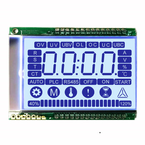 2,0 pulgadas personalizado positiva pantalla lcd de 4 dígitos lcd de 7 segmentos