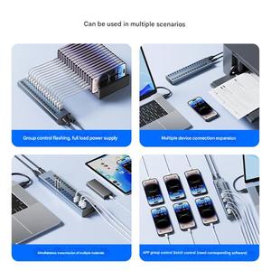 90W 12V 7.5A DC güç adaptörü ile <span class=keywords><strong>16</strong></span> <span class=keywords><strong>in</strong></span> <span class=keywords><strong>1</strong></span> USB 3.0 Hub USB A kişisel anahtar Splitter USB Laptop ve telefon iç<span class=keywords><strong>in</strong></span> bir Hub adaptörü