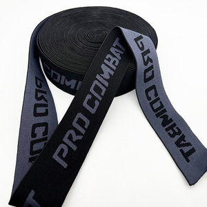 Faixa elástica personalizada para cintura, faixa de tricô com formato de jacquard, faixa elástica de poliéster e nylon