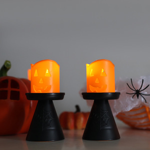 Joylit Hot Bán Halloween bí ngô đèn lồng trang trí LED nến đèn Halloween Đảng đạo cụ - Product Image 4