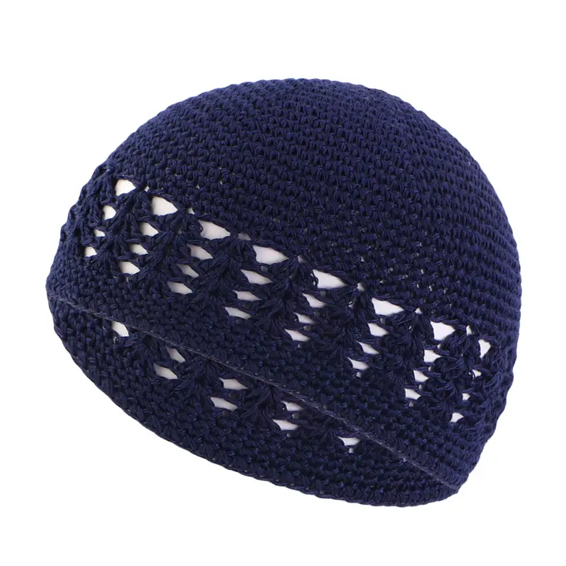 Fábrica al por mayor musulmán egipcio oración sombrero bordado gorra Koofi cráneo Kufi islámico Kofi, hombres bordados Kufi sombreros