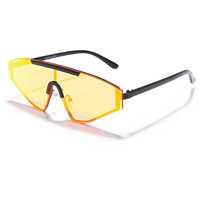 BOOM Big Frame Sonnenbrille Overs ize One Piece Women benutzer definiertes Logo