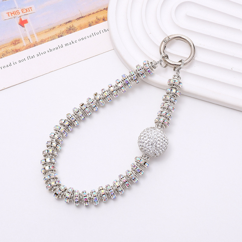 Anillo de Zircón Blanco + Bola de Zircón Redonda