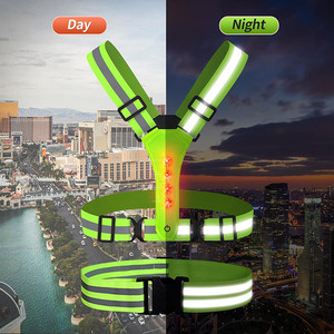 USB Charging Lightweight 3 Light Modes Cycling <strong>Reflective</strong> Vest With <strong>Led</strong> - Product Image 3