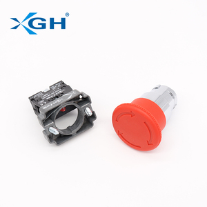 B2 Testa di Serie di Diametro 40 MILLIMETRI di Spinta di Blocco Rotazione di Uscita Di Arresto di Emergenza Push Button Switch - Product Image 6