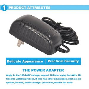 2pin Wall Plug-in Adapt 2A Adapter 9V 24V US Transformer <strong>Dc</strong> <strong>Power</strong> Supply Switching <strong>Input</strong> 100-240V <strong>Output</strong> 12 Volt 2 Amp 12V <strong>Ac</strong> - Product Image 6