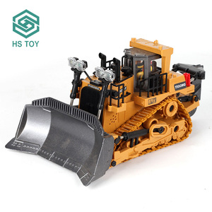 HS 1:<strong>24</strong> Scale 9 Channels Kids Electric Engineering Excavator Alloy Track <strong>Wireless</strong> RC Bulldozer <strong>Toy</strong> With Light&amp;Sound - Product Image 2