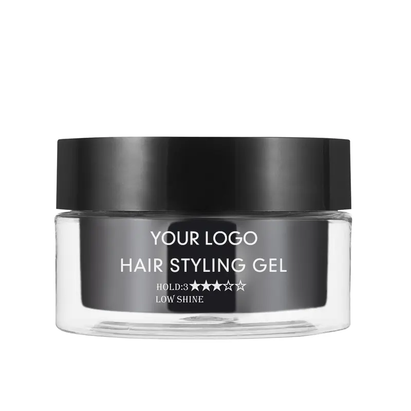 Nuovo stile 80g gel per acconciature organico naturale etichetta privata prodotti per lo styling dei capelli ricci gel per capelli uomo