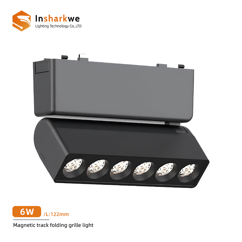 Black Folding Grille Light 6W