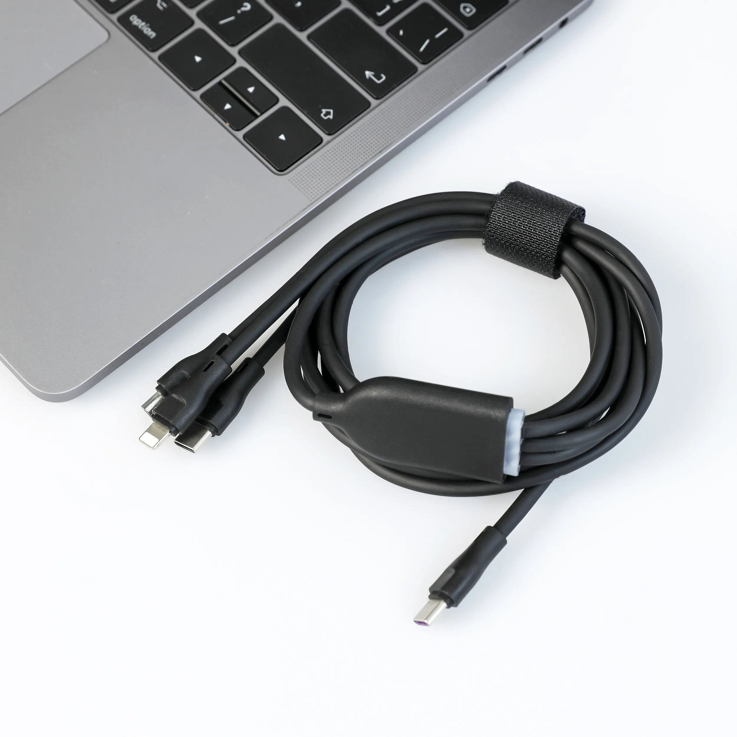 Haute qualité 3 en 1 charge rapide type-c câble de données Micro USB fonctions intelligentes se connecte pour Xiaomi Huawei IPhone montre intelligente cuivre