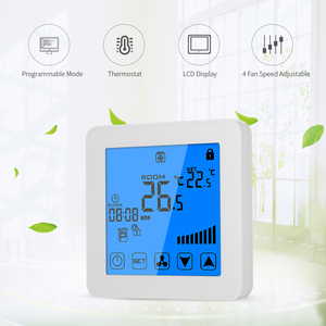 Высокое качество системы вентиляции и кондиционирования Modbus RS485 цифровой FCU комнаты контроля температуры фанкойл термостат - Product Image 5