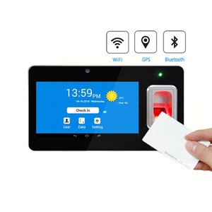 Система Android биометрический отпечаток пальца и RFID карта времени посещаемости устройства с Bluetooth/GPS/SD карты/TCP/IP(GT168) - Product Image 1