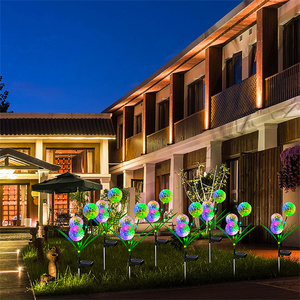 ソーラータンポポの花屋外ソーラー芝生ランプ防水自動タンポポソーラーガーデンライト<span class=keywords><strong>LED</strong></span>タンポポランプ