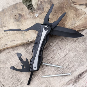 Sửa chữa xe đạp đa chức năng plier chiến thuật gấp dao ngoài trời Multitool nhôm xử lý răng cưa hàm Metric cho cắm trại - Product Image 1