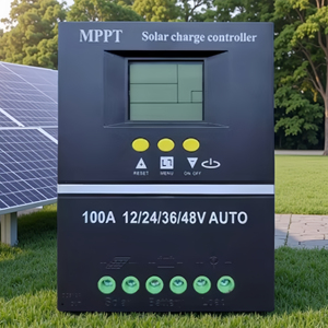 MPPT PWM 100a 12v 24v 36v 48v Auto regolatore di carica solare 60a solare Pv caricabatteria con Lcd e doppio Usb - Product Image 2