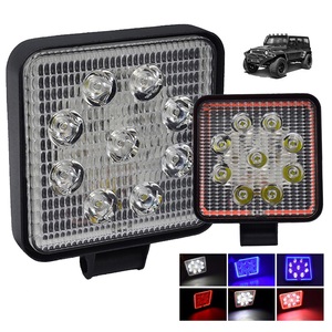 4インチ9LEDスクエアLEDドライビングライト6000KカラーオフロードヘッドライトFoglamp補助4x4ライトATVトラックトラクターオートバイ用 - Product Image 5