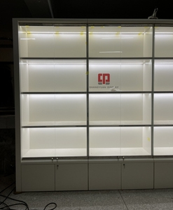 Cao cấp tùy chỉnh đồ trang sức Showcase trắng sơn Tempered Glass Bag tủ trưng bày thâm quyến hiển thị trường hợp các nhà sản xuất - Product Image 4