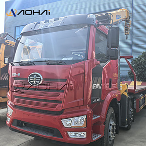 Fabrik preis FAW Wrecker Truck 5 Tonnen 8 Tonnen 10 Tonnen Teleskop ausleger LKW-Kran lader Kran mit Motor pumpen motor - Product Image 2