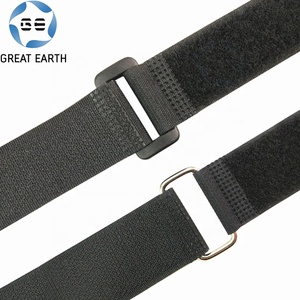 可调钩环带紧固件胶带可定制钩环尼龙扎带，带金属扣 - Product Image 6