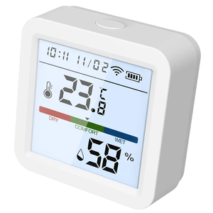 Tuya WiFi Smart Home Thermometer Hygrometer Customized ODM &amp; OEM Single Use Wireless <strong>Temperature</strong> Humidity <strong>Sensor</strong> App <strong>Controlled</strong> - Product Image 1