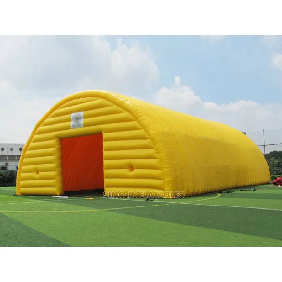 Barraca inflável gigante móvel da área esportiva, 20x10 metros com 2 portas soldada por material resistente da fábrica inflável da china