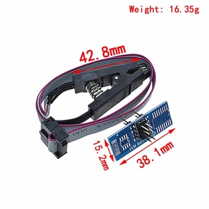 CH341 A XTW100 24 serie 25 EEPROM Flash BIOS CH341 USB programmatore modulo SOIC8 SOP8 Clip di prova per EEPROM 93CXX 25CXX 24CXX - Product Image 4