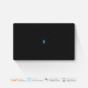 最热门的图雅/智能生活应用1 2 3路智能WiFi按钮壁灯开关黑色美国1组智能开关 - Product Image 6