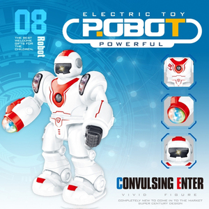 Robot BO operado por batería con música y luz, juguetes de aprendizaje, robot Educativo, juguetes para niños - Product Image 4