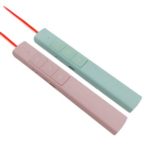 Presentatore Laser rosso Wireless USB PPT presentatore controllo pagina puntatori Laser batteria al litio ricaricabile presentazione Clicker - Product Image 1