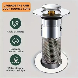 Design moderno Push Pop-Up filtro di scarico tappo di Overflow per personalizzabile integrale lavandino del bagno bacini di scarico su misura di scarico