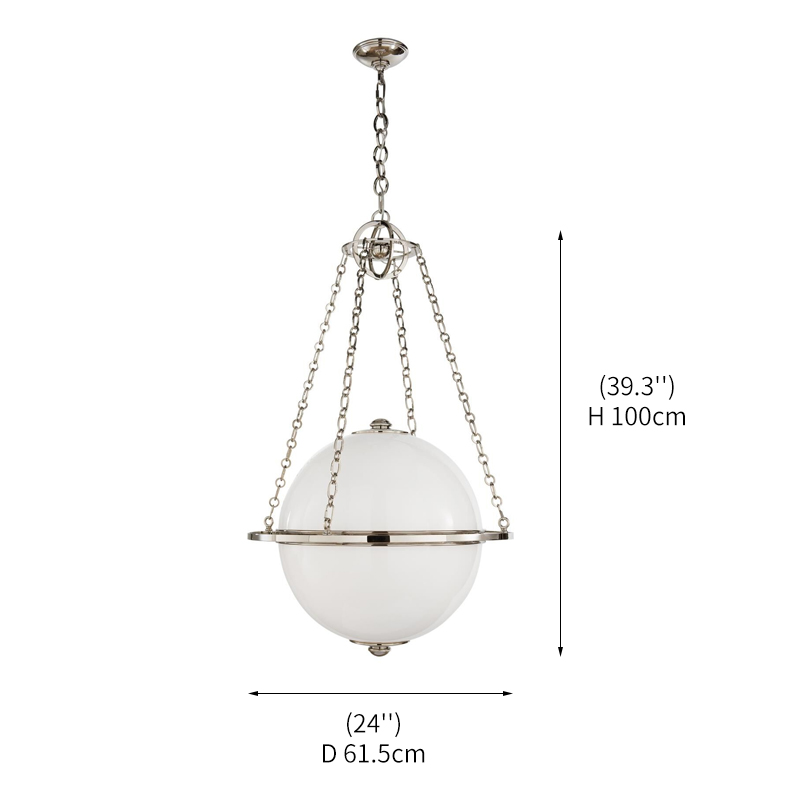 Polished Nickel + White