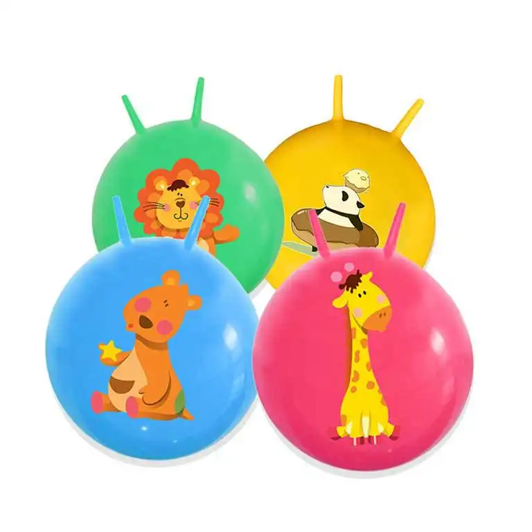 Bola de hopper inflável ecológica para crianças, pvc amado, impressão de desenhos animados, grande