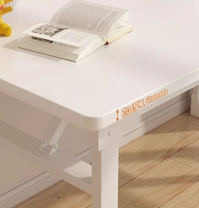 Escritorio de madera para el hogar, escritorio de trabajo de aprendizaje de estudio de instalación gratuita, mesa plegable - Product Image 4