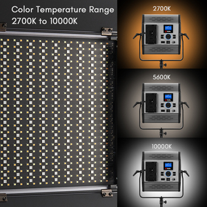 Tolifo GK-S100RGB RGB LED แผงหรี่แสงได้ Bicolor 2700-10000K ไฟถ่ายทำสดสตรีมมิ่งสำหรับสตูดิโอถ่ายภาพ - Product Image 6