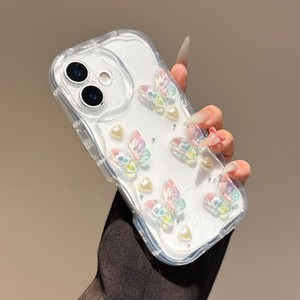 جراب فراشات ملون لهاتف ايفون 11 12 13 14 15 16 برو ماكس غطاء خلفي شفاف لهاتف ايفون ميت 70 برو 60 برو + - Product Image 3