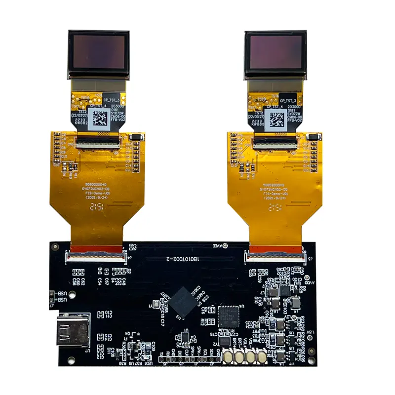 SeeYA kacamata pintar 0.72 inci 2000nits, modul Tampilan OLED mikro PPI tinggi untuk helm hud/kacamata pintar