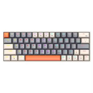 Nuovo arrivo T-WOLF T30 3 modalità TKL 1450mAh OUTEMU Switch 63 tasti Wireless tastiera meccanica ad asse ciano per gioco - Product Image 1