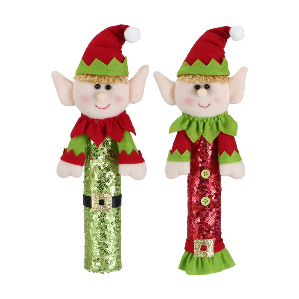 Ventana de casa de alta calidad decoración de árbol de Navidad muñeca Navidad lindo muñeco de elfo de peluche para regalo de niños