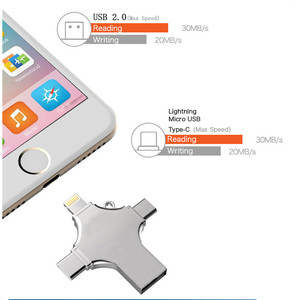 适用于iPhone的4合1闪电微型C OTG USB C闪存驱动器 - Product Image 3
