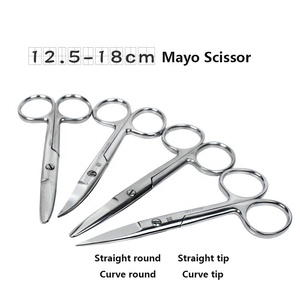 Y Tế Dụng Cụ Phẫu Thuật Thép Không Gỉ Hoạt Động Mayo Thẳng Phẫu Thuật Cong Metzembaum Cắt Kéo Mayo Mổ Xẻ Kéo - Product Image 2