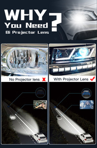 גבוהה כוח LP14 RHD/LHD 12V נמוך Beam 100W קורה גבוה 110W 30000LM 6500K <span class=keywords><strong>10W</strong></span> bi <span class=keywords><strong>led</strong></span> לייזר מקרן עדשה 3.0