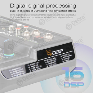 Debra Audio D4-LIVE Professional 4-Channel SoundCard with 16DSP BT5.0 Reverbe for Pc Smartphone <strong>Recording</strong> - Product Image 3