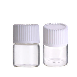 Lab Mini <strong>Perfume</strong> 1ml clear Glass Sample Bottles Vials for Aqueous Samples With 13-425 Size Rubber-lined Screw Neck Caps - Product Image 5