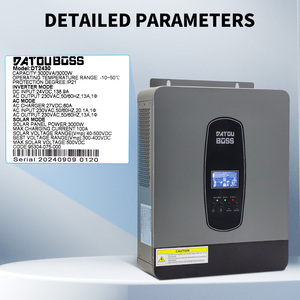 MPPT充电器控制器家用和商用24V 240V 3000W 100A 3kW最大DC光伏输入混合太阳能逆变器 - Product Image 3
